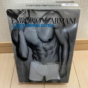 送料無料　未使用　EMPORIO ARMANI エンポリオ アルマーニ ボクサーブリーフ　ブラック　Mサイズ　　3枚セット　100%コットン　メンズ 