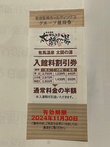 太閤の湯入館料割引券