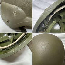 か103 米軍放出品 PASGT パスゲットヘルメット サイズM 8470-092-7527 サバゲー_画像8