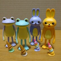 Flog rabbit figure collection ウサギ アイス カエル ガチャ フィギュア ガチャガチャ コレクション マスコット 置物 セット ice cream_画像1