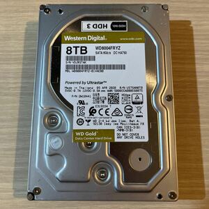 Western Digital Gold WD8004FRYZ 8TB 内蔵ハードドライブ 使用時間32,567H　(83)