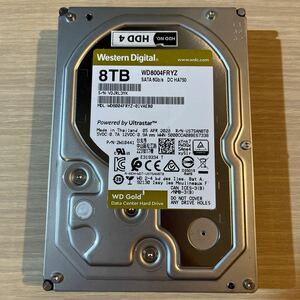 ☆ 注意表示品 ☆ Western Digital Gold WD8004FRYZ 8TB 内蔵ハードドライブ 使用時間32,563H　(84)