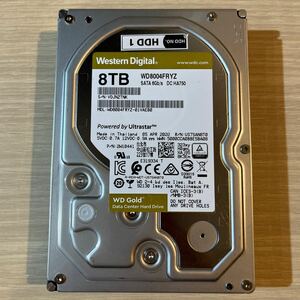 Western Digital Gold WD8004FRYZ 8TB 内蔵ハードドライブ 使用時間32,904H　(81)