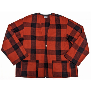 orSlow ノーカラーハンターズジャケット FREE 展示品 定価28,600円 NO COLLAR JACKET 00-6023 バッファローチェック オアスロウ