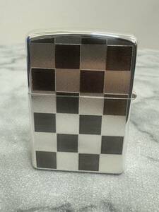 3669■ZIPPO　ジッポー　オイルライター　市松模様　チェッカーデザイン　チェック柄　喫煙具