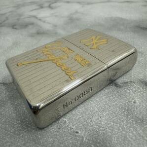 3670■火花確認 ZIPPO ジッポー NEWYORK YANKEES ニューヨークヤンキース 55 MATSUI HIDEKI 松井秀喜 喫煙具 の画像4