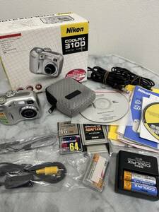 3378■Nikon　ニコン　クールピクス　COOLPIX3100　カメラ　デジカメ　中古品　　稼動品　電池式　箱付き