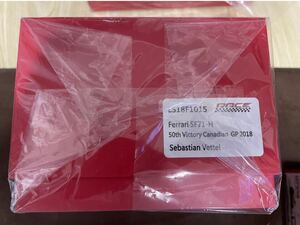 【未開封】LOOKSMART 1/18 フェラーリ SF71-H カナダGP 2018 No.5 S.ベッテル 50th WINNER 50th Victory