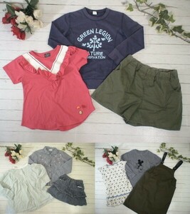32-1934*130~140. size * girl * child clothes * natural ga- Lee *ko girl * casual series etc. * old clothes item *60 put on set * summarize .* old clothes 