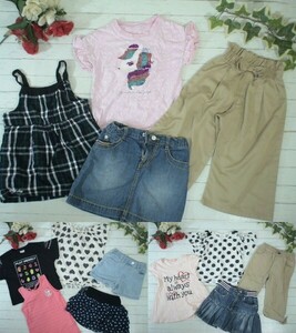 4-2005*110~120. size * girl * child clothes * natural ga- Lee *ko girl * casual series etc. * old clothes item *70 put on set * set sale * old clothes 