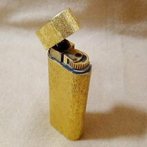 #8325　カルティエ Cartier ガスライター　　オーバル　ゴールドカラー　 喫煙具　火花未確認　着火未確認_画像3