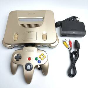 ★動作確認済み★ 送料無料!! 人気カラー ニンテンドー64 ゴールド Nintendo 64 ニンテンドウ64 任天堂 GOLD トイザらス 限定