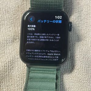 Apple Watch SE第2世代 44mm GPSモデル ミッドナイトAluminum Case BT100%