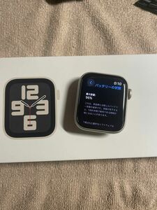 【美品】Apple Watch SE第2世代 40mm GPSモデル BT96% スターライトアルミニウムケース A2722