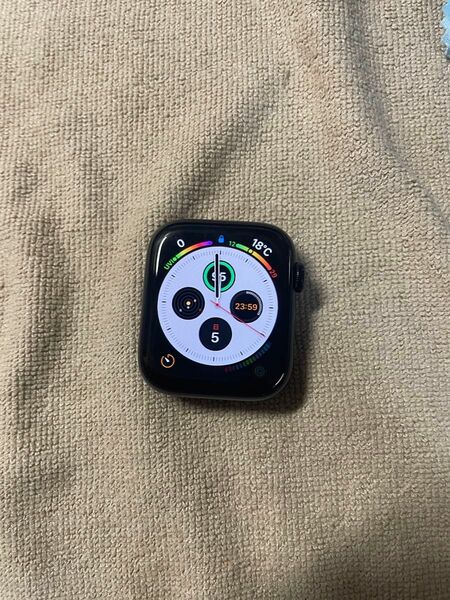 【美品】Apple Watch SE第二世代 44mm GPSモデルミッドナイトケース BT96% A2723 箱付き【純正品】