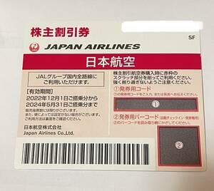 本日搭乗期限！スピード通知 JAL 日本航空 株主優待券 1枚 国内 航空券 割引 搭乗期限24年5月末まで(31