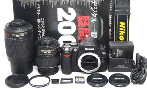 ●美品●初心者入門スタートセット● Nikon ニコン D40 Wレンズセット AF-S 18-55 55-200VR ●届いたらすぐに撮影OK●丁寧な対応で安心 D70