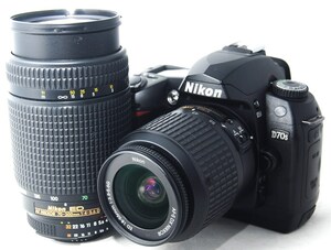 ●美品●初心者入門スタートフルセット● Nikon ニコン D70s Ｗレンズセ