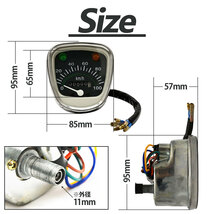 スーパーカブ カブ Cub C50 C70 C90 C70K1-D3 C70MK3 Deluxe 50 スピードメーター 100キロ スピード メーター 交換 丸目 レトロ バイク_画像6