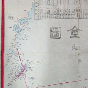 S141 戦前 明治7年 歴史郷土資料【大日本増補輿地全図・竹島 樺太記載有／支那 朝鮮 松島 琉球国 五畿七道・鐡道 電線 里程標／銅版彩色】の画像3