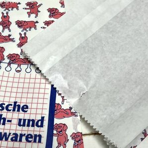 ドイツ マルシェ袋 ぶたさん柄紙袋 L50枚 市場業務用 検)海外紙もの ラッピング コラージュ 輸入雑貨 アンティーク 文具の画像4