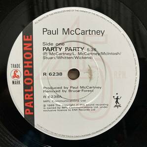 【LP】PAUL McCARTNEY ☆ Flowers In The Dirt 89年 UK Parlophone アナログ 80年代 名盤 Elvis Costello 7インチ ポストカード付き 良品の画像6