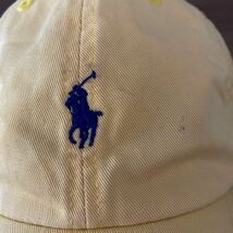 ポロ ラルフローレン 黄 イエロー POLO RALPH LAUREN ポニー ワンポイント キャップ CAP 帽子 ヴィンテージ_画像8