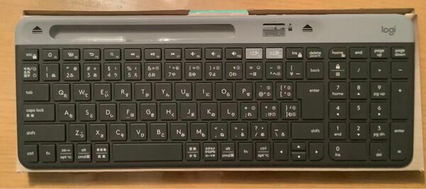 Logicool ワイヤレスキーボード K580 グラファイト Keyboard Bluetooth キーボード