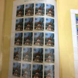 記念切手　国宝シリーズ　アジア開発　さよなら鉄道　内閣制度　国土緑化　伝統工芸品　額面 11880切手