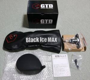 売切り！＜ほぼ新品＞ GTD Black Ice Max ドライバーヘッド単品、オリジナル付属品、交換用スリーブ（BB6用が互換あり）、元箱入り。