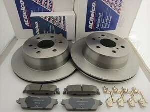  Delco!07~13 Escalade Tahoe Suburban Avalanche Yukon rear brake pad brake rotor set 