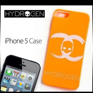 ハイドロゲン iPhone5 ハードケース カバー スカル オレンジ