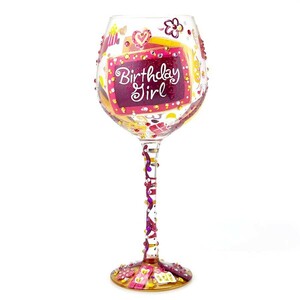 ロリータ LOLITA ワイングラス BLING BIRTHDAY GIRL キラキラ輝くバースデーガール GLS20-5524G 誕生日 プチギフト 新品
