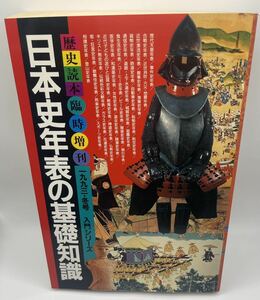 日本史年表の基礎知識　　歴史読本臨時増刊　　新人物往来社