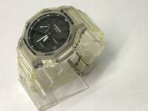 【 CASIO 】●カシオ G-SHOCK GA-2100SKE クォーツ スケルトン 腕時計 稼働品●_画像4