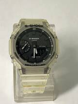 【 CASIO 】●カシオ G-SHOCK GA-2100SKE クォーツ スケルトン 腕時計 稼働品●_画像3