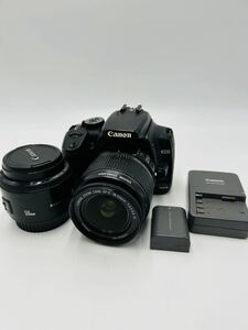 Canon EOS Kiss Digital X однообъективный зеркальный камера 18-55mm 1:3.5-5.6 IS 50mm линзы 2 шт есть 