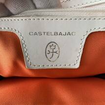 【未使用級】カステルバジャック CASTELBAJACK ボディバッグ ショルダーバッグ バイカラー ブラック グレー 斜め掛け レザー メンズ バック_画像8