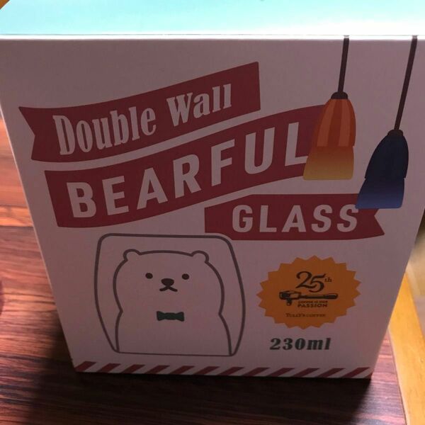 新品　未使用　タリーズ bearful glass 二重構造　グラス