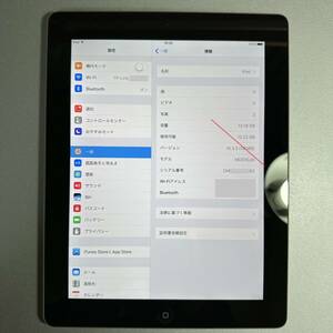 　★全国送料無料★現状渡し 動作品 Apple iPad 第4世代 Wi-Fiモデル 16GB ブラック A1458 MD510J/A アクティベーションロックなし iPad4