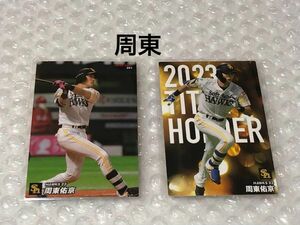 カルビー プロ野球チップス 福岡ソフトバンクホークス 周東佑京 野球カード 2枚セット クーポン