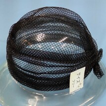 ターバン 帽子 (黒色) メッシュ 軽量 日本製 ヘアロス ヘアケア 抗がん剤治療 医療用帽子 医療用キャップ メッシュ帽子_画像1