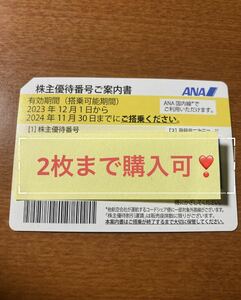 ★ANA 株主優待券　