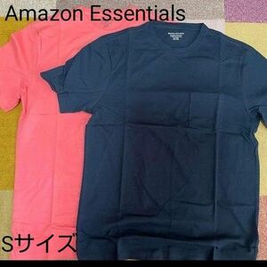 [Amazon Essentials] 2枚組 Tシャツ ポケット付き半袖メンズ