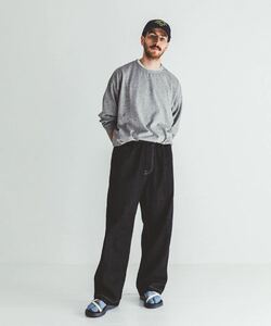 UPCYCLELINO デニムワイドパンツ イージーパンツ インディゴ 2 コットン 日本製 ジーンズ コットン リネン nest Robe CONFECT ユニセックス