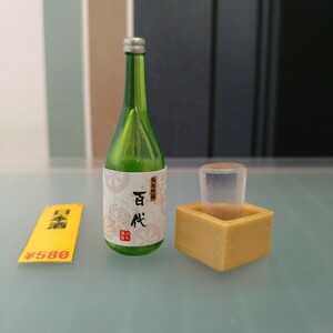 Rn32　日本酒　盛りこぼし　升酒　居酒屋のんべえ　ミニチュア　フィギュア　食品サンプル　リーメント