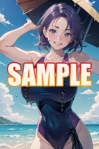 p051434 ☆1点もの☆ A4サイズ ポスター アニメ 漫画 ゲーム コスプレ セクシー 水着 美人 美女 美少女 モデル 限定 熟女 巨乳 美尻 エロ