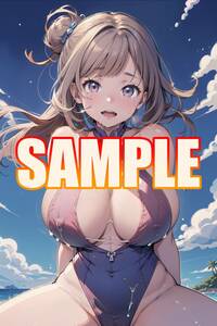 p051481 ☆1点もの☆ A4サイズ ポスター アニメ 漫画 ゲーム コスプレ セクシー 水着 美人 美女 美少女 モデル 限定 熟女 巨乳 美尻 エロ