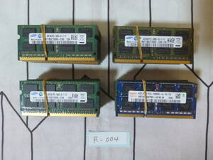  control number R-004 / Note PC for memory / DDR3 / 4GB / 40 pieces set / PC3-10600 / operation not yet verification / Yupack shipping / 60 size / junk treatment 