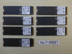  контрольный номер T-05027 / SSD / SAMSUNG / M.2 2280 / NVMe / 128GB / 7 шт. комплект /.. пачка отправка / данные стирание завершено / б/у товар 